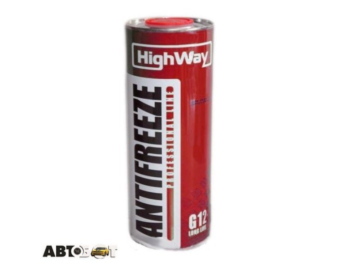 Антифриз High Way Long Life G12+ красный -40°С 1л, цена: 131 грн.