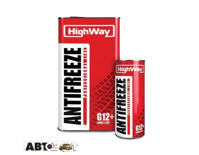 Антифриз High Way Long Life G12+ красный -40°С 5л, цена: 492 грн.