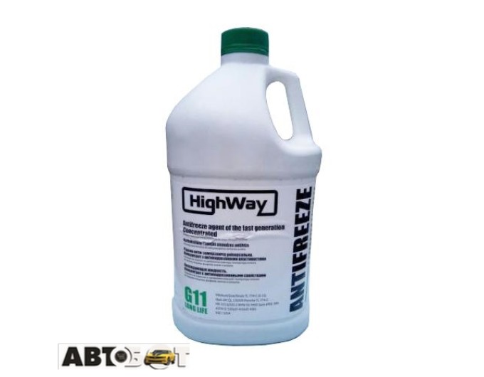 Антифриз High Way G11 зелений концентрат 3,78л, ціна: 769 грн.