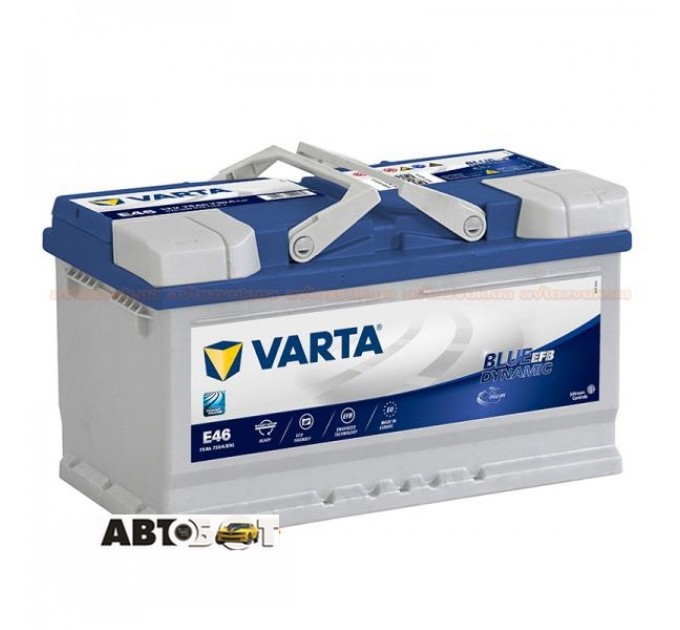 Автомобільний акумулятор VARTA 6СТ-75 Blue Dynamic EFB (E46) 575 500 073, ціна: 7 375 грн.