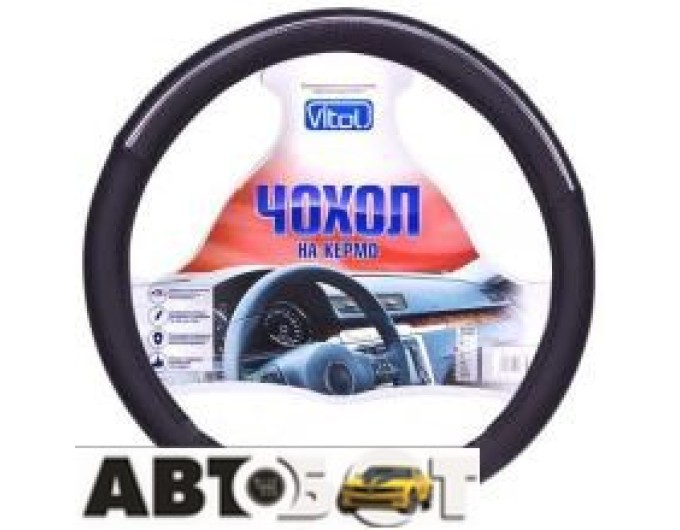 Чохол на кермо Vitol JU 080204BK M, ціна: 414 грн.