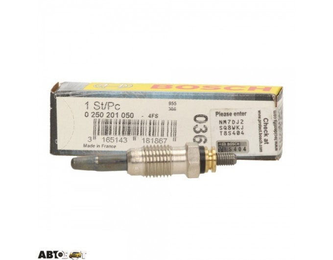 Свеча накаливания Bosch 0 250 201 050, цена: 1 080 грн.
