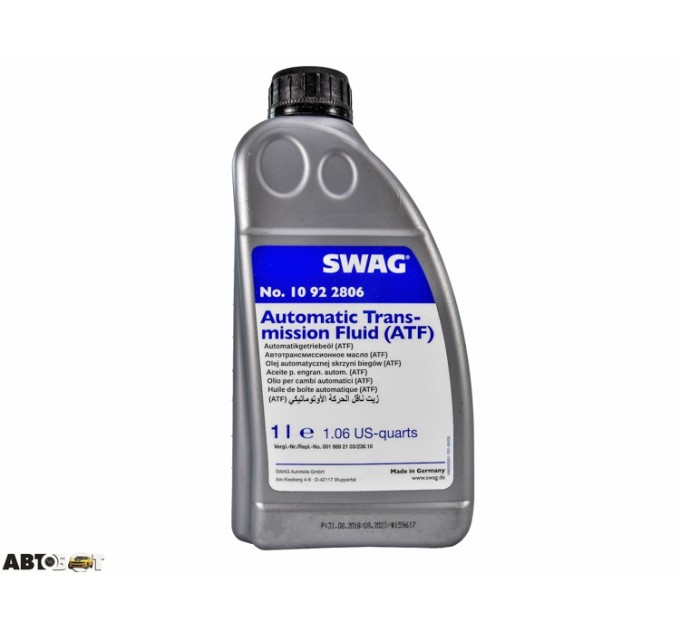 Трансмиссионное масло Swag ATF 10922806 1л, цена: 414 грн.