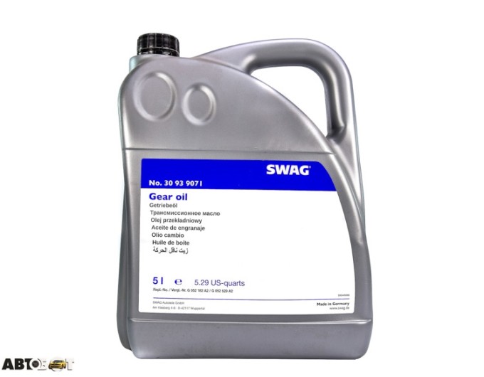 Трансмиссионное масло Swag DSG Gearbox Oil SW 30 93 9071 5л, цена: 5 167 грн.