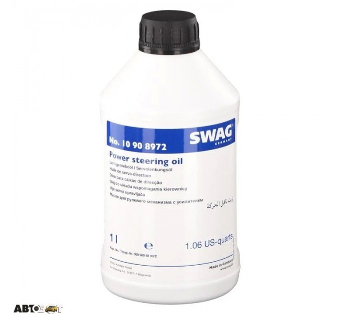 Трансмиссионное масло Swag Power Steering Fluid 10 90 8972 1л, цена: 434 грн.