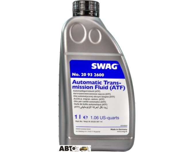 Трансмиссионное масло Swag Automatic Transmission Fluid SW 20 93 2600 1л, цена: 978 грн.