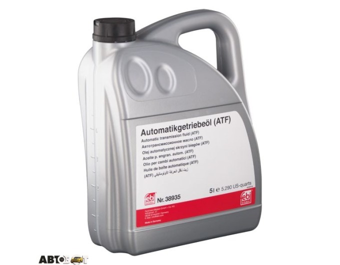 Трансмиссионное масло Febi ATF Tiptronic VAG желтое 38935 5л, цена: 4 891 грн.