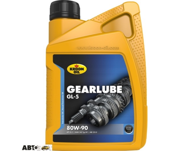 Трансмиссионное масло KROON OIL GEARLUBE GL-5 80W-90 1л, цена: 654 грн.