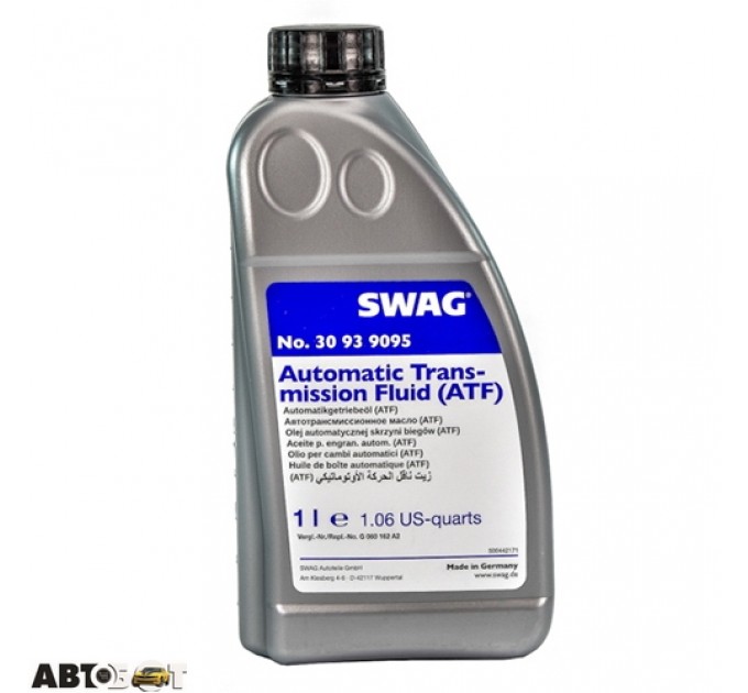 Трансмиссионное масло Swag ATF зеленая 30939095 1л, цена: 990 грн.