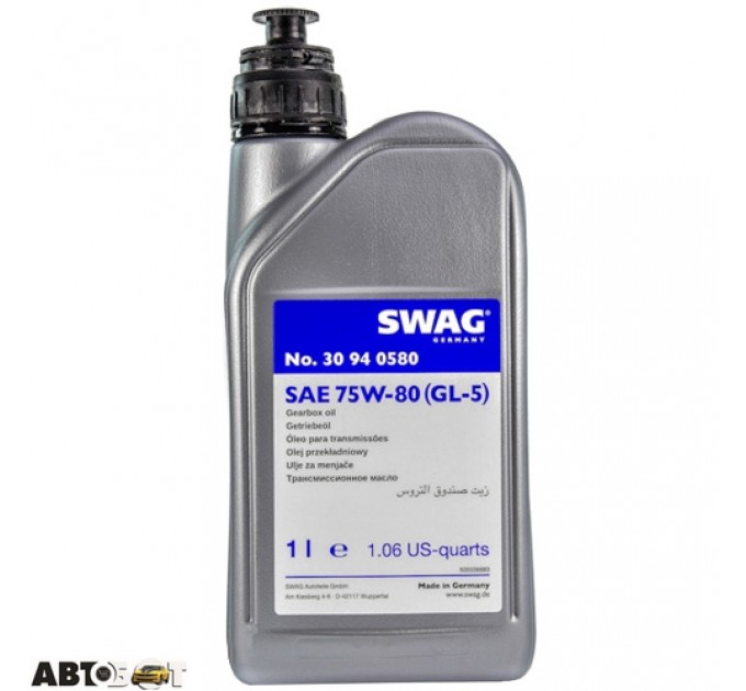 Трансмиссионное масло Swag 75W-80 SW 30 94 0580 1л, цена: 755 грн.