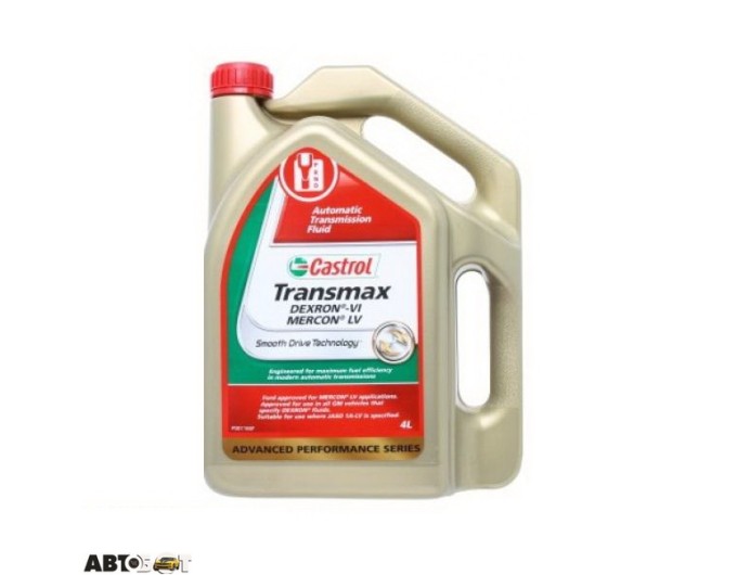 Трансмісійна олива CASTROL TRANSMAX DEXRON-VI MERCON LV 4л, ціна: 1 190 грн.