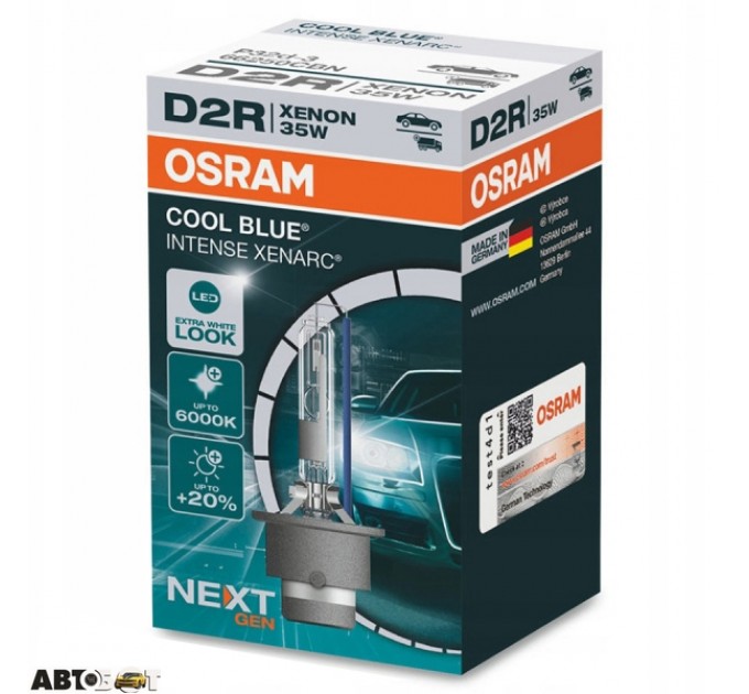 Ксенонова лампа Osram Xenarc Cool Blue Intense Next Gen D2R 35W P32D-3 66250CBN-FS (1 шт.), ціна: 2 574 грн.