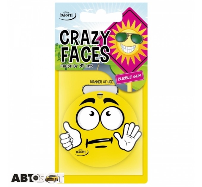 Ароматизатор TASOTTI Crazy Faces Bubble gum, ціна: 16 грн.