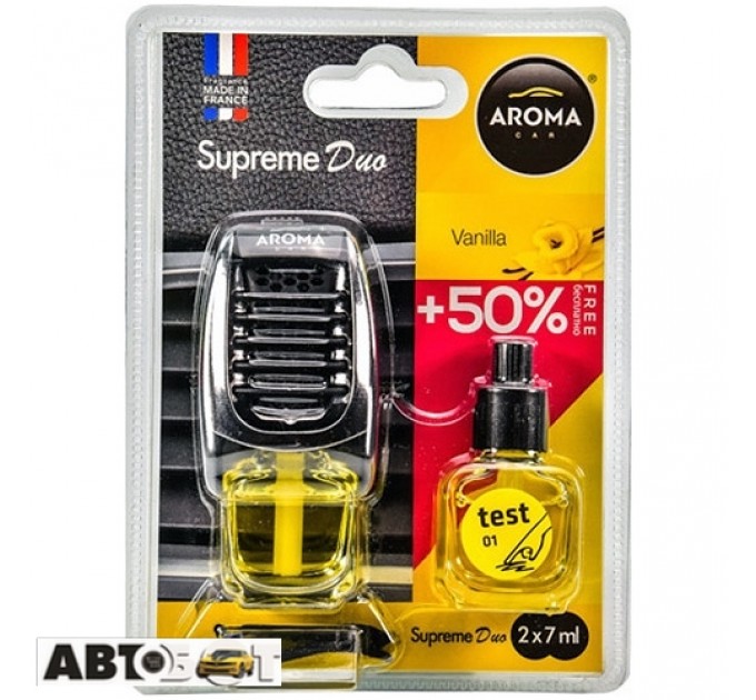 Ароматизатор Aroma Car Supreme DUO Slim VANILLA 92251 2x7мл, цена: 222 грн.