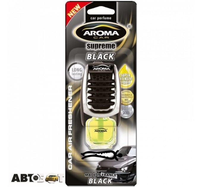 Ароматизатор Aroma Car Supreme Slim Black 606/92050 8мл, ціна: 64 грн.