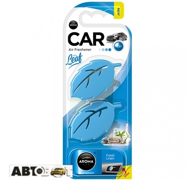 Ароматизатор Aroma Car Leaf 3D Mini FRESH LINEN 83132, ціна: 78 грн.