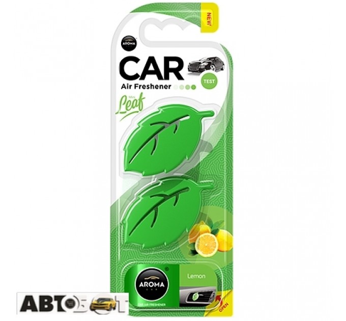 Ароматизатор Aroma Car Leaf 3D Mini LEMON 83134, цена: 81 грн.