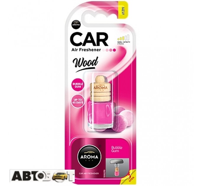 Ароматизатор Aroma Car Wood BUBBLE GUM 92715 6мл, ціна: 107 грн.