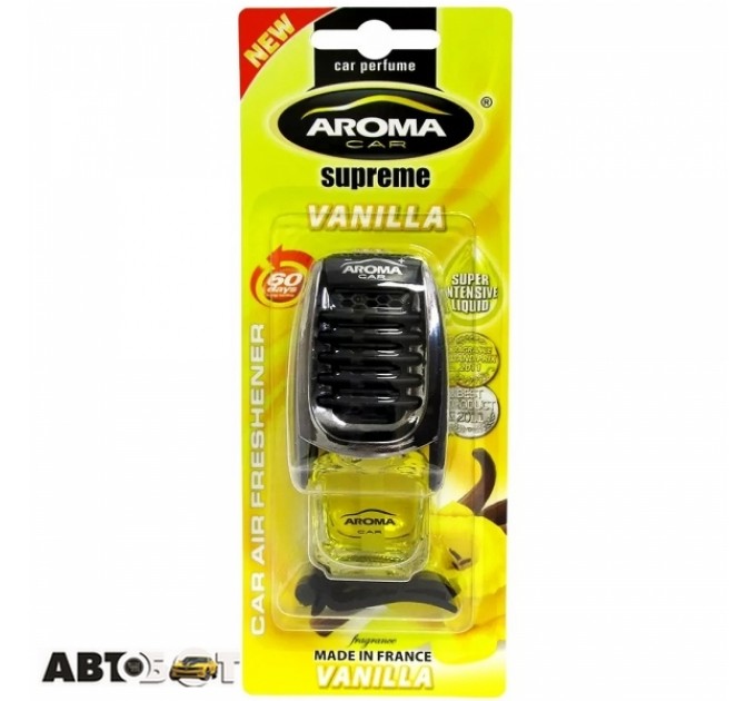 Ароматизатор Aroma Car Supreme Slim Vanilla 601/92045 8мл, ціна: 64 грн.
