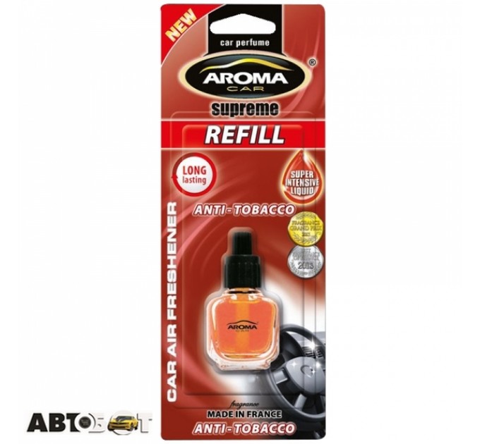 Ароматизатор Aroma Car Supreme Refill Anti Tobacco 625 8мл, ціна: 85 грн.