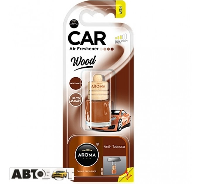 Ароматизатор Aroma Car Wood ANTI TOBACCO 63117 6мл, ціна: 103 грн.