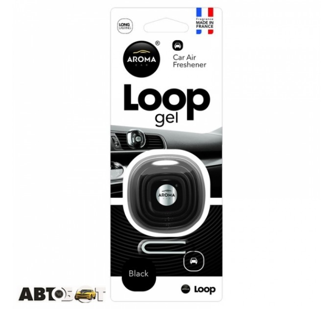 Ароматизатор Aroma Car Loop Gel Black 63113, ціна: 141 грн.