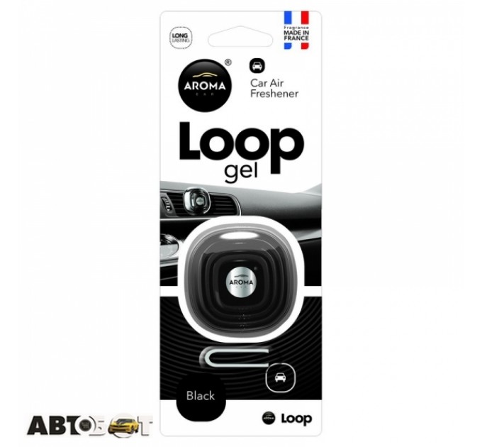 Ароматизатор Aroma Car Loop Gel Black 63113, ціна: 149 грн.