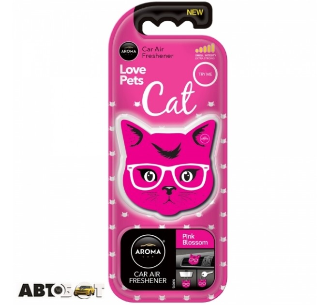 Ароматизатор Aroma Car Cat Pink Blossom 92568, ціна: 89 грн.