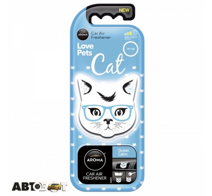 Ароматизатор Aroma Car Cat Ocean Calm 92569, ціна: 89 грн.