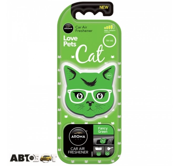 Ароматизатор Aroma Car Cat Fancy Green 92570, ціна: 97 грн.
