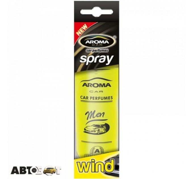 Ароматизатор Aroma Car Pump Spray Men Wind 906 50мл, ціна: 178 грн.