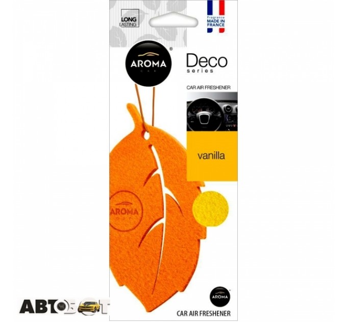 Ароматизатор Aroma Car Deco Leaf Vanilla 92698, ціна: 69 грн.