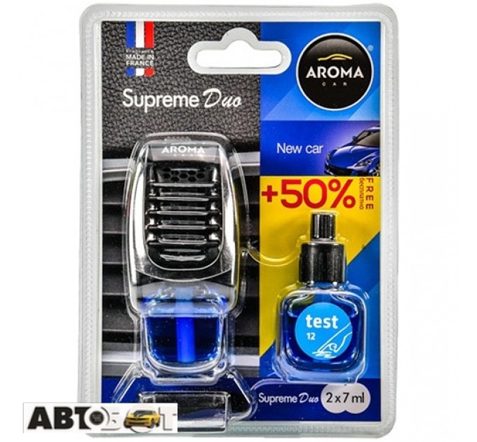 Ароматизатор Aroma Car Supreme DUO Slim NEW CAR 92518 2x7мл, ціна: 222 грн.