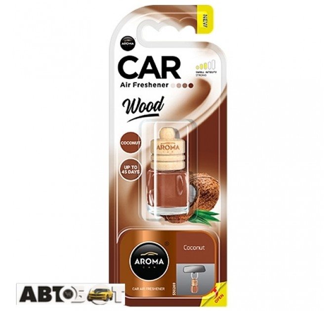 Ароматизатор Aroma Car Wood COCONUT 83013 6мл, ціна: 107 грн.