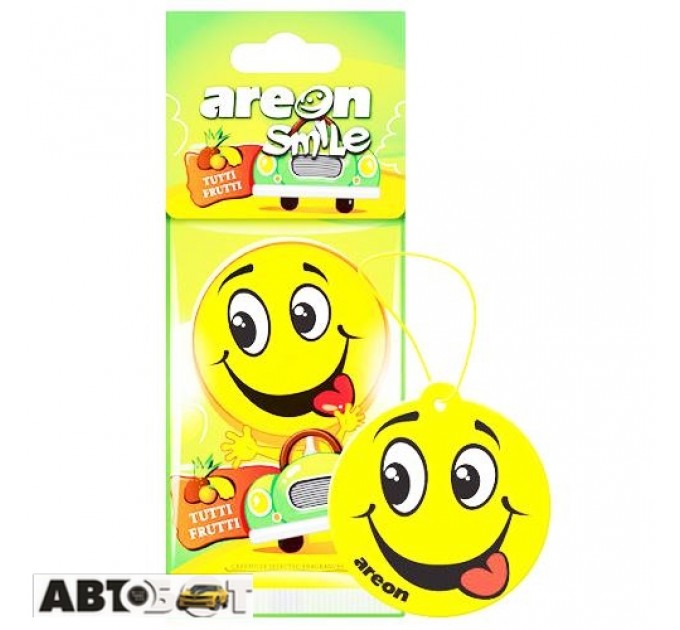 Ароматизатор Areon сухой листик Smile Dry Tutti Frutti, цена: 39 грн.