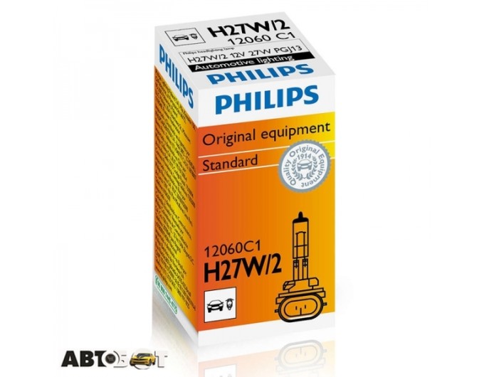 Галогенная лампа Philips Vision H27W/2 12V 12060C1 (1шт.), цена: 255 грн.