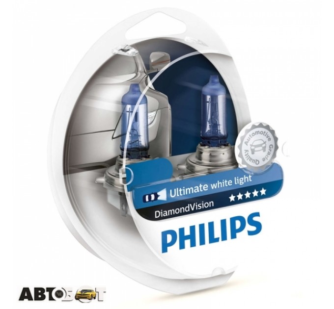 Галогенная лампа Philips DiamondVision H1 12V 12258DVS2 (2шт.), цена: 917 грн.