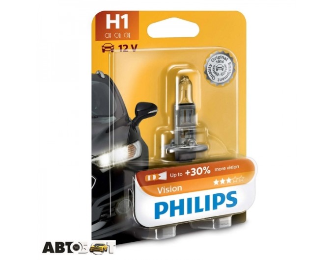 Галогенная лампа Philips Vision H1 12V 12258PRB1 (1шт.), цена: 131 грн.
