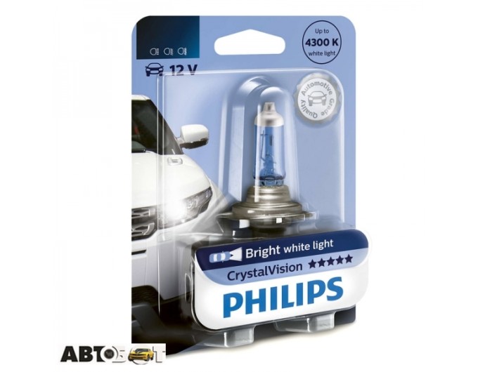 Галогенная лампа Philips CrystalVision H3 12V 12336CVB1 (1шт.), цена: 350 грн.