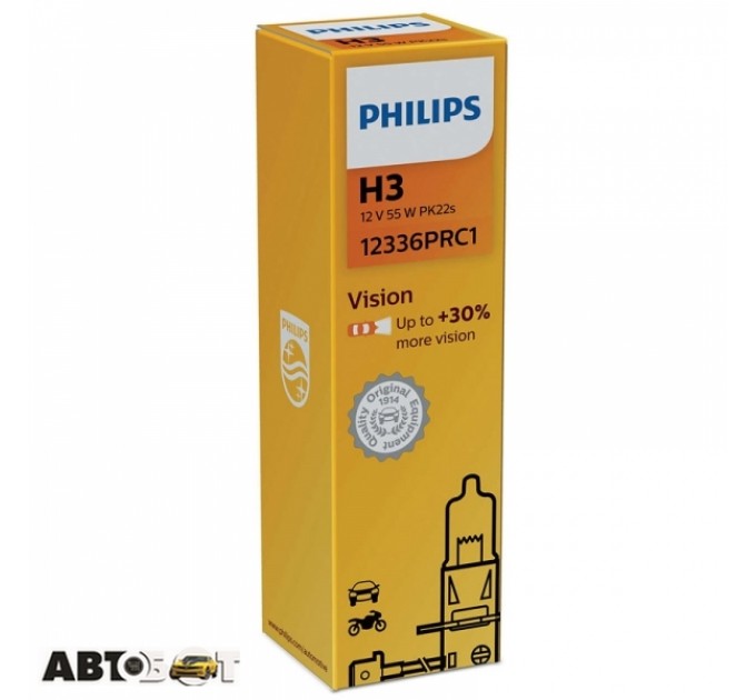  Галогенная лампа Philips Vision H3 12V 12336PRC1 (1шт.)