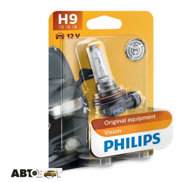 Галогенна лампа Philips Standard H9 12V 65W 12361B1 (1 шт.), ціна: 428 грн.