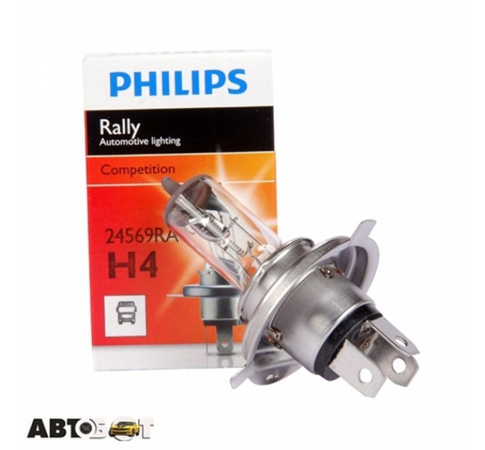Галогенная лампа Philips Rally H4 12V 100/90W 12754C1 (1 шт.), цена: 170 грн.