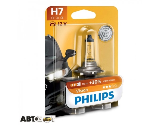 Галогенная лампа Philips Vision H7 12V 12972PRB1 (1шт.), цена: 255 грн.