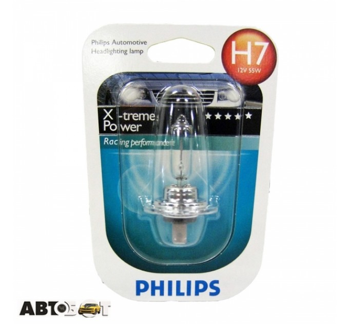 Галогенная лампа Philips X-treme Power H7 12V 55W 12972XPB1 (1 шт.), цена: 615 грн.