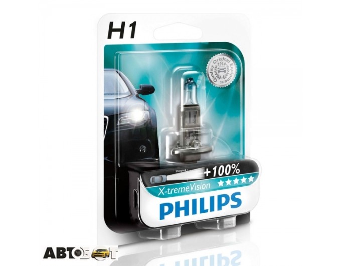 Галогенная лампа Philips X-tremeVision +130% H1 12V 12258XVB1 (1шт.), цена: 513 грн.