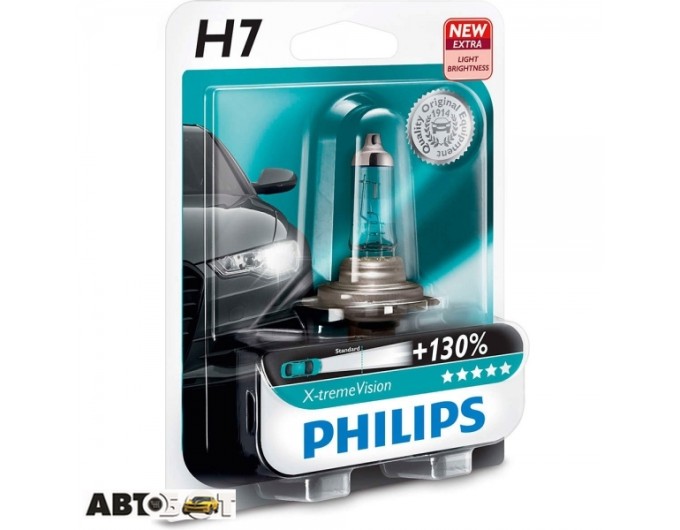 Галогенна лампа Philips H7 X-tremeVision +130% 12V 12972XVB1 (1шт.), ціна: 600 грн.