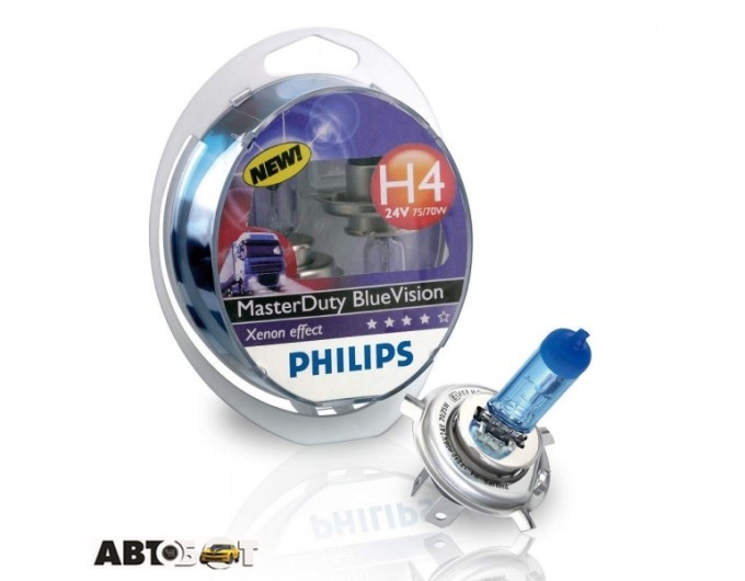 Галогенна лампа Philips 13342MDBVS2 H4 MasterDuty BlueVision (2шт.), ціна: 1 252 грн.