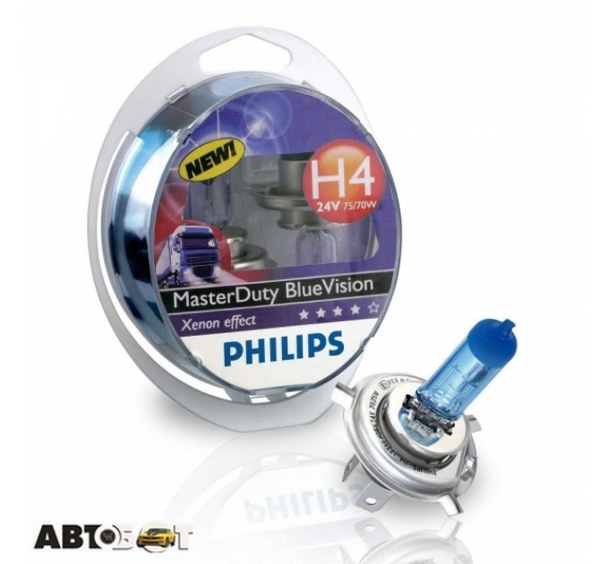 Галогенна лампа Philips 13342MDBVS2 H4 MasterDuty BlueVision (2шт.), ціна: 969 грн.