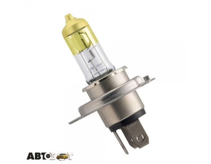 Галогенна лампа Philips ColorVision Yellow H4 12V 12342CVPYS2 (2шт.), ціна: 1 429 грн.