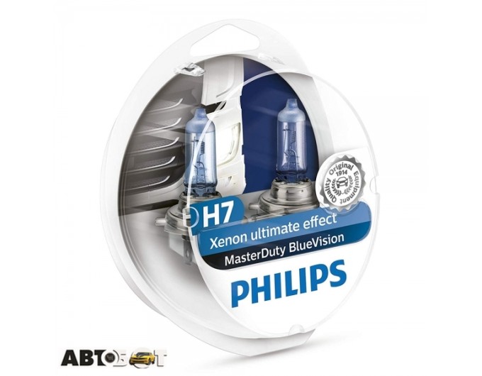 Галогенна лампа Philips 13972MDBVS2 H7 MasterDuty BlueVision (2 шт.), ціна: 1 779 грн.